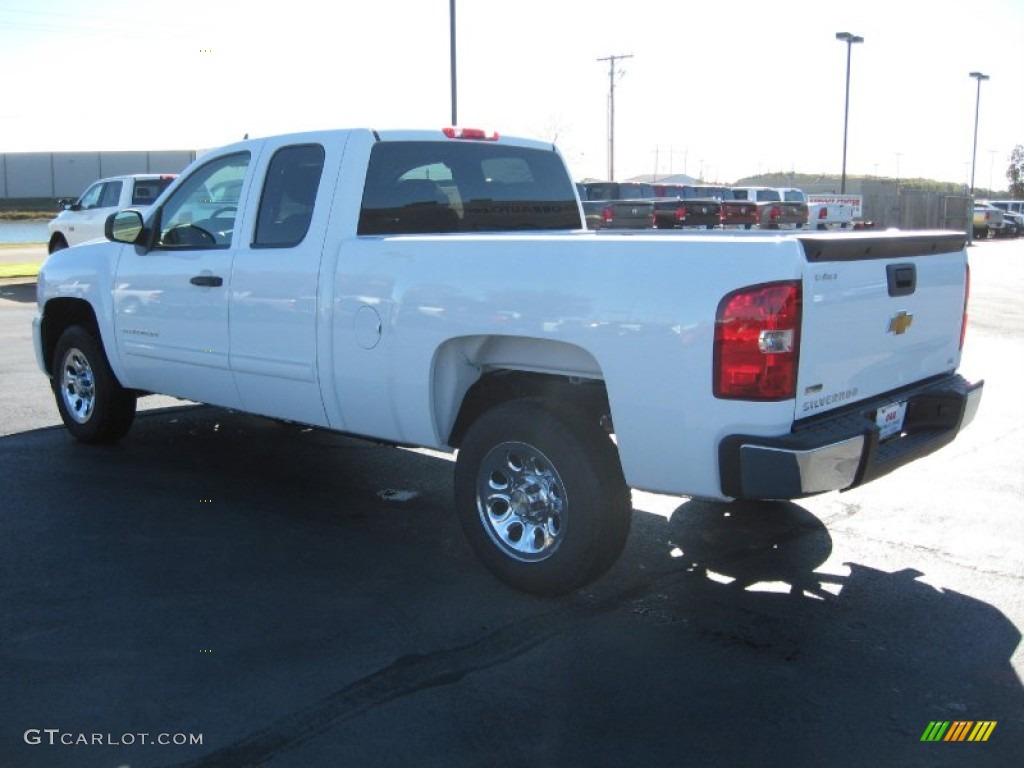 2011 Silverado 1500 LS Extended Cab - Summit White / Dark Titanium photo #6