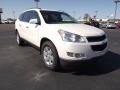 2012 White Diamond Tricoat Chevrolet Traverse LT  photo #3