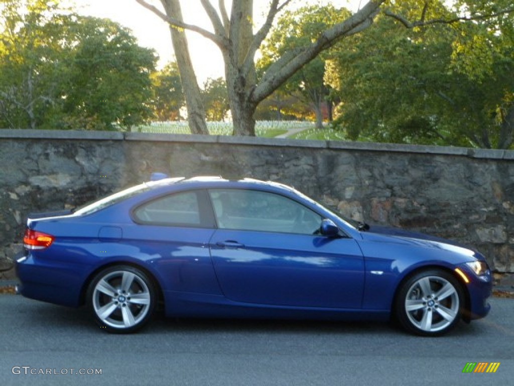 2010 3 Series 335i Coupe - Montego Blue Metallic / Cream Beige photo #2