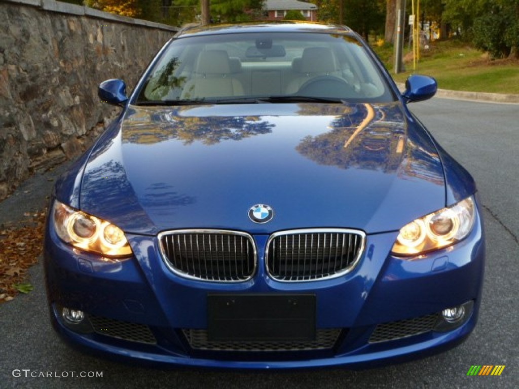 2010 3 Series 335i Coupe - Montego Blue Metallic / Cream Beige photo #3
