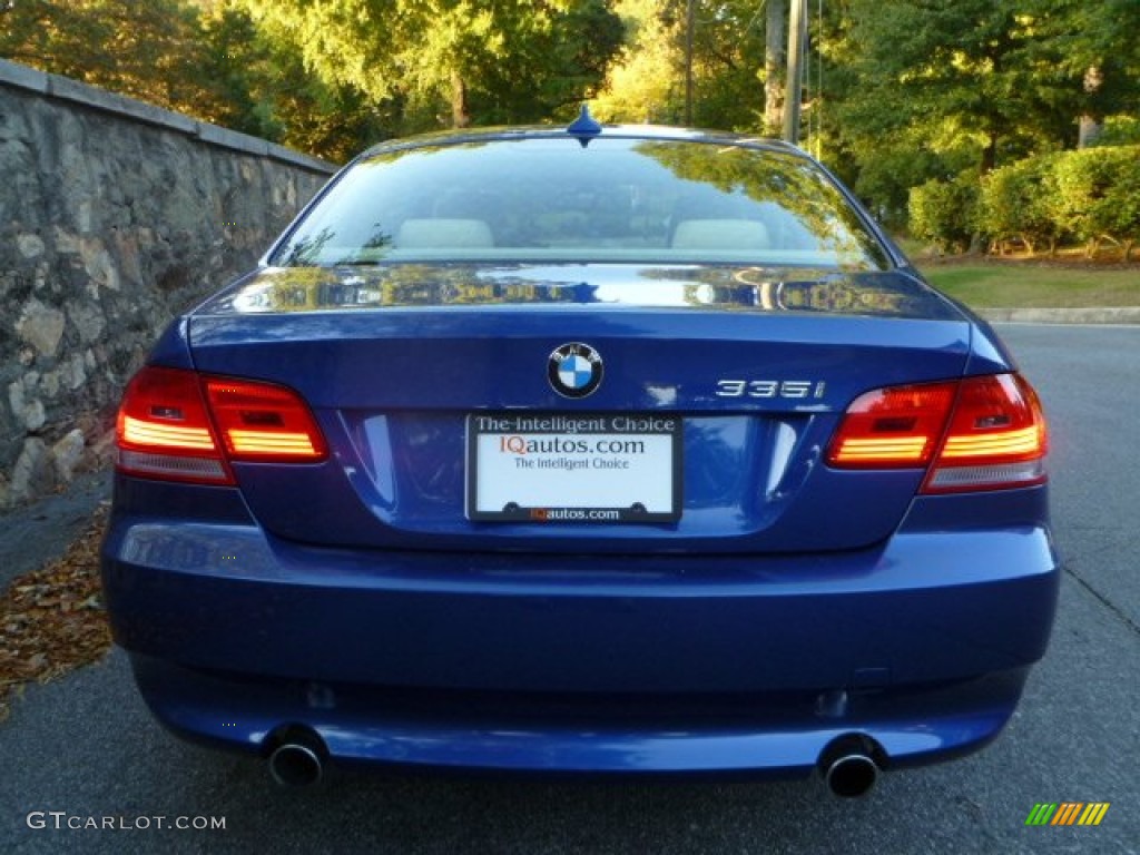 2010 3 Series 335i Coupe - Montego Blue Metallic / Cream Beige photo #5