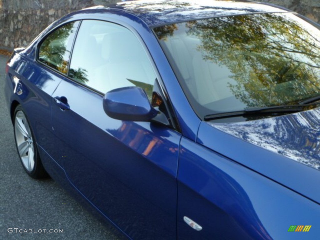 2010 3 Series 335i Coupe - Montego Blue Metallic / Cream Beige photo #11
