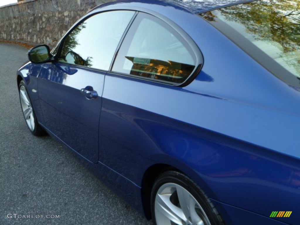 2010 3 Series 335i Coupe - Montego Blue Metallic / Cream Beige photo #14