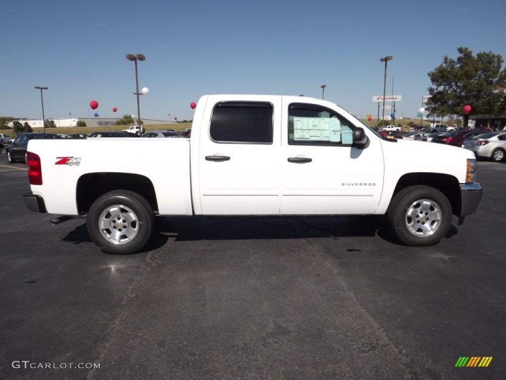 2012 Silverado 1500 LT Crew Cab 4x4 - Summit White / Light Cashmere/Dark Cashmere photo #4