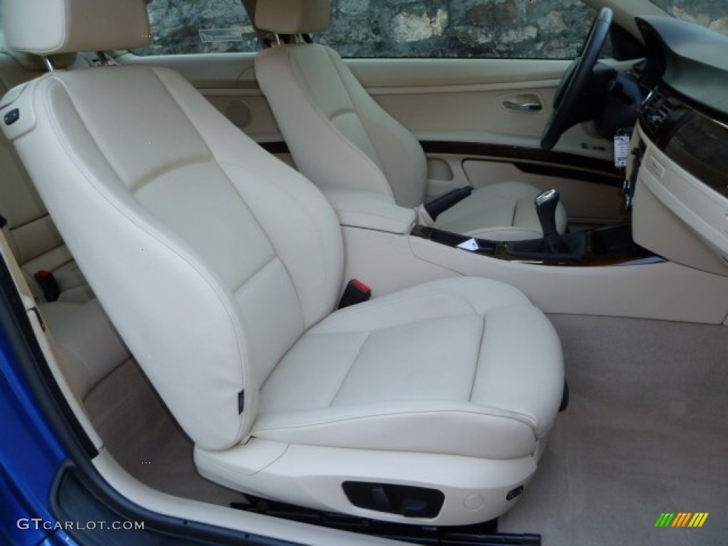 Cream Beige Interior 2010 BMW 3 Series 335i Coupe Photo #55539711