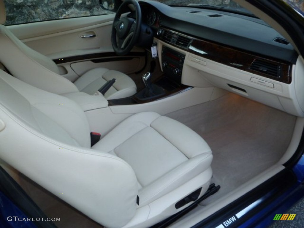 2010 3 Series 335i Coupe - Montego Blue Metallic / Cream Beige photo #18