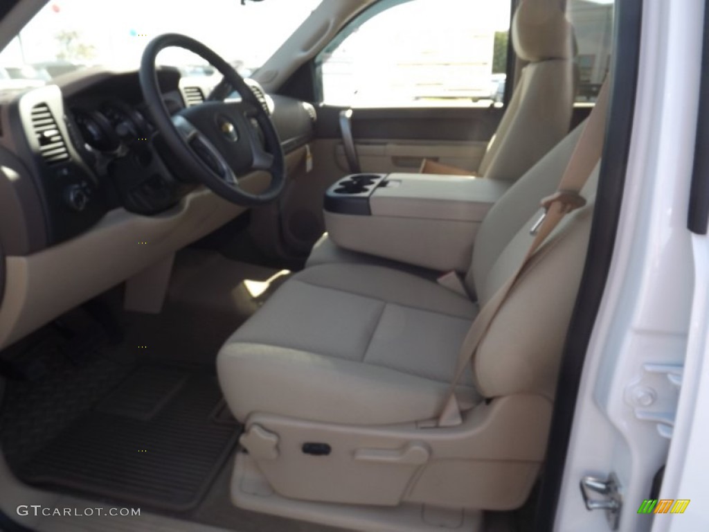 2012 Silverado 1500 LT Crew Cab 4x4 - Summit White / Light Cashmere/Dark Cashmere photo #11