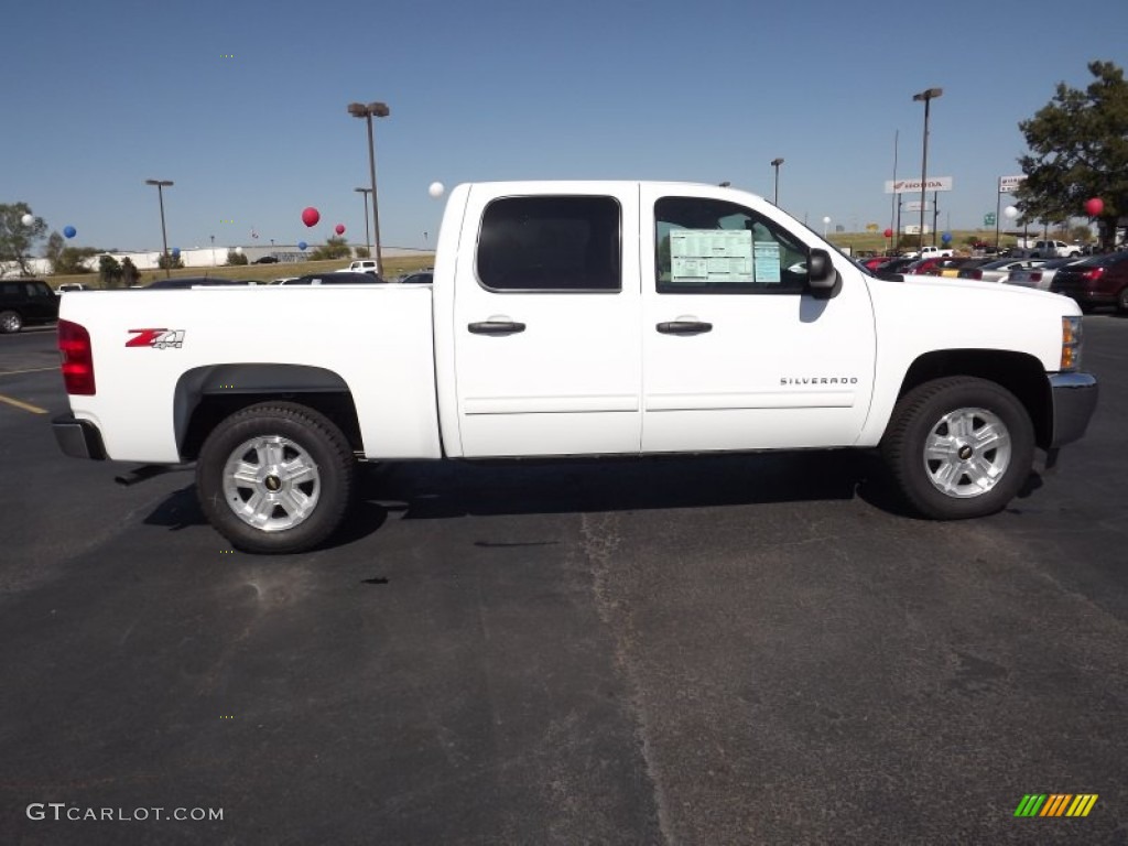 Summit White 2012 Chevrolet Silverado 1500 LT Crew Cab 4x4 Exterior Photo #55540167