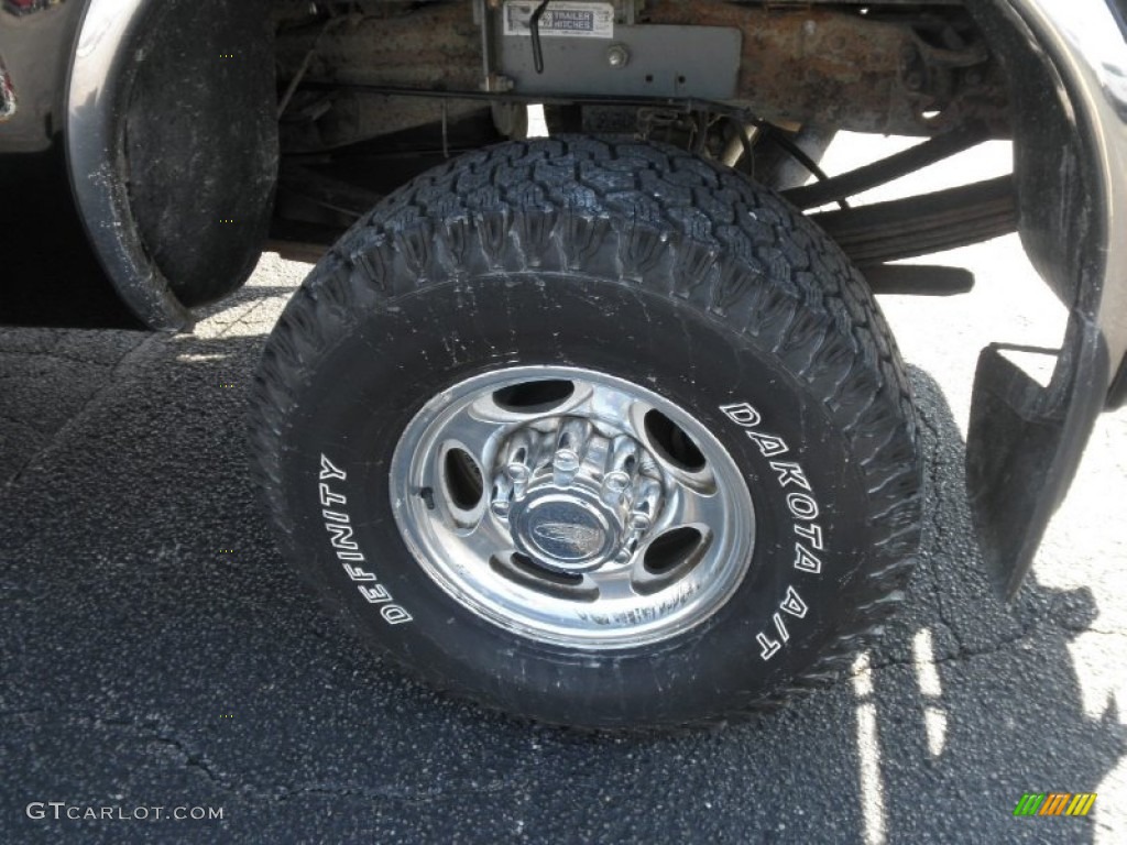 2003 F250 Super Duty XLT Crew Cab 4x4 - Black / Black photo #18