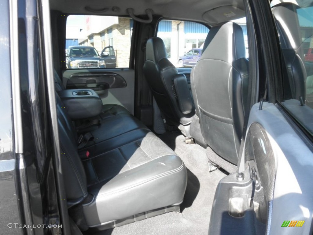 2003 F250 Super Duty XLT Crew Cab 4x4 - Black / Black photo #22