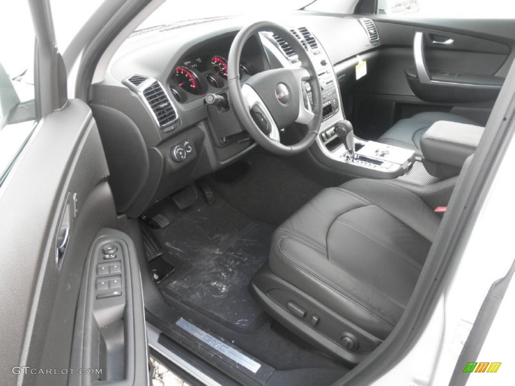 Ebony Interior 2012 GMC Acadia SLT AWD Photo #55540776