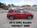 2012 Crystal Red Tintcoat GMC Acadia Denali AWD  photo #1