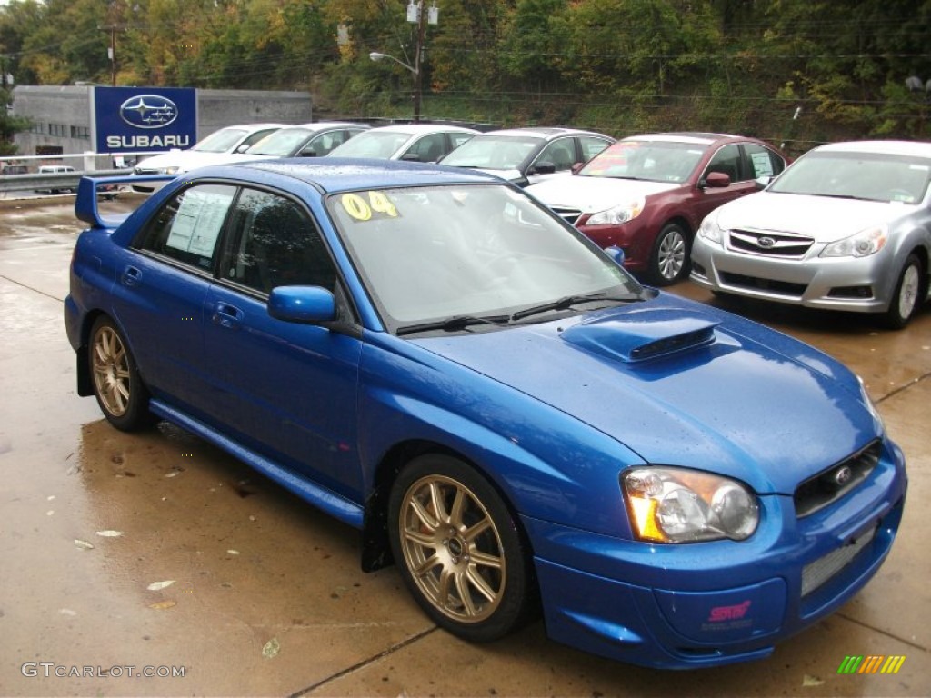 WR Blue Pearl 2004 Subaru Impreza WRX STi Exterior Photo #55541859