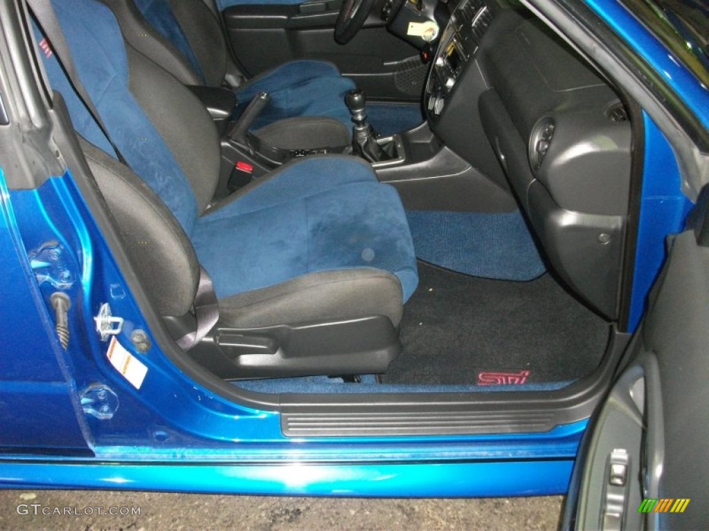Blue Ecsaine/Black Interior 2004 Subaru Impreza WRX STi Photo #55541911
