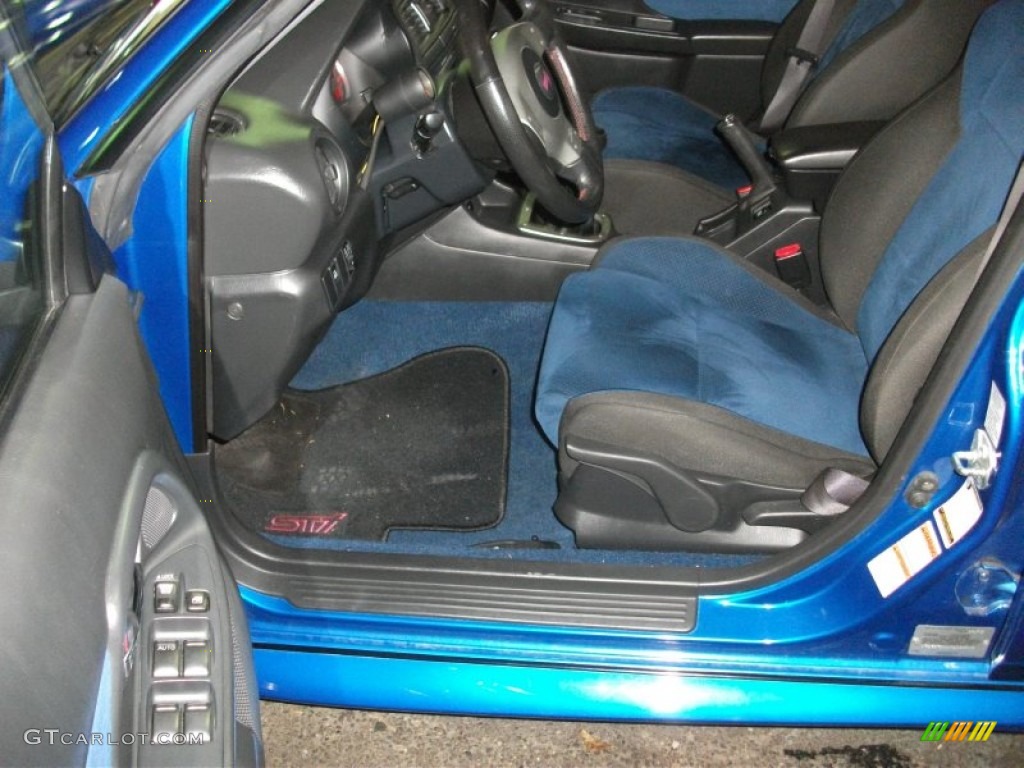 Blue Ecsaine/Black Interior 2004 Subaru Impreza WRX STi Photo #55541922