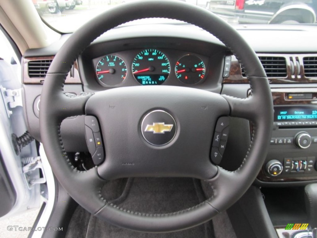 2012 Chevrolet Impala LTZ Neutral Steering Wheel Photo #55542465