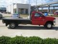 2011 Flame Red Dodge Ram 3500 HD SLT Regular Cab 4x4 Dually Stake Truck  photo #6