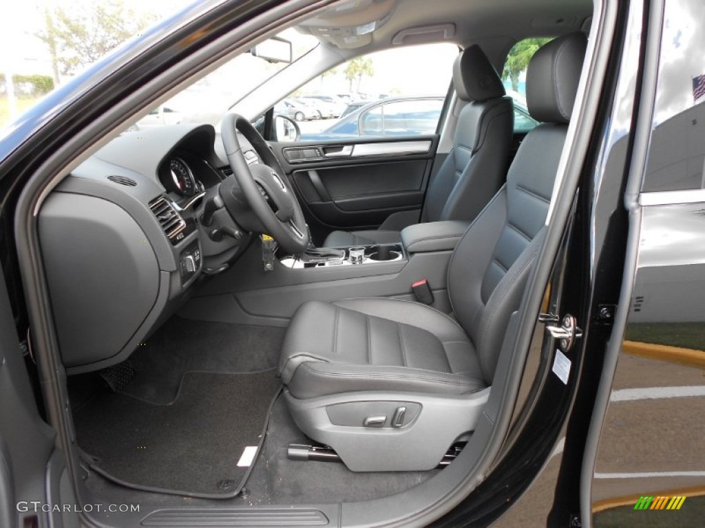 Black Anthracite Interior 2012 Volkswagen Touareg TDI Sport 4XMotion Photo #55544424