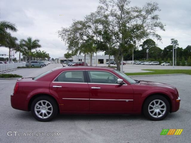 2008 300 C HEMI - Inferno Red Crystal Pearl / Dark Khaki/Light Graystone photo #7