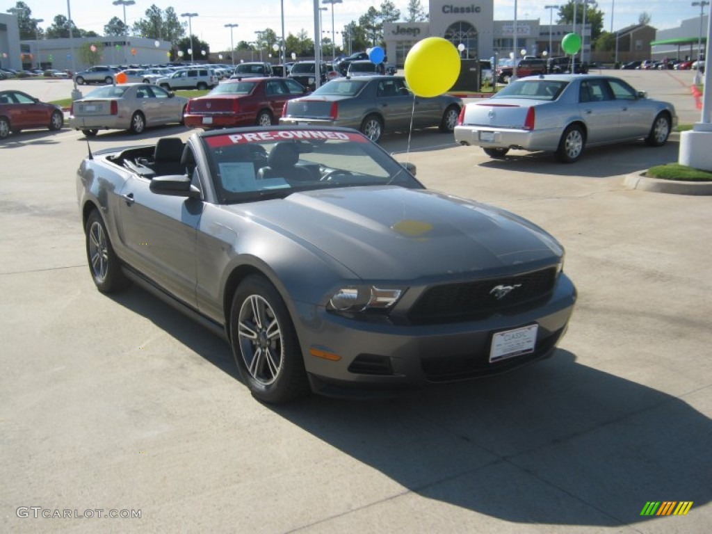 2011 Mustang V6 Premium Convertible - Sterling Gray Metallic / Charcoal Black photo #7