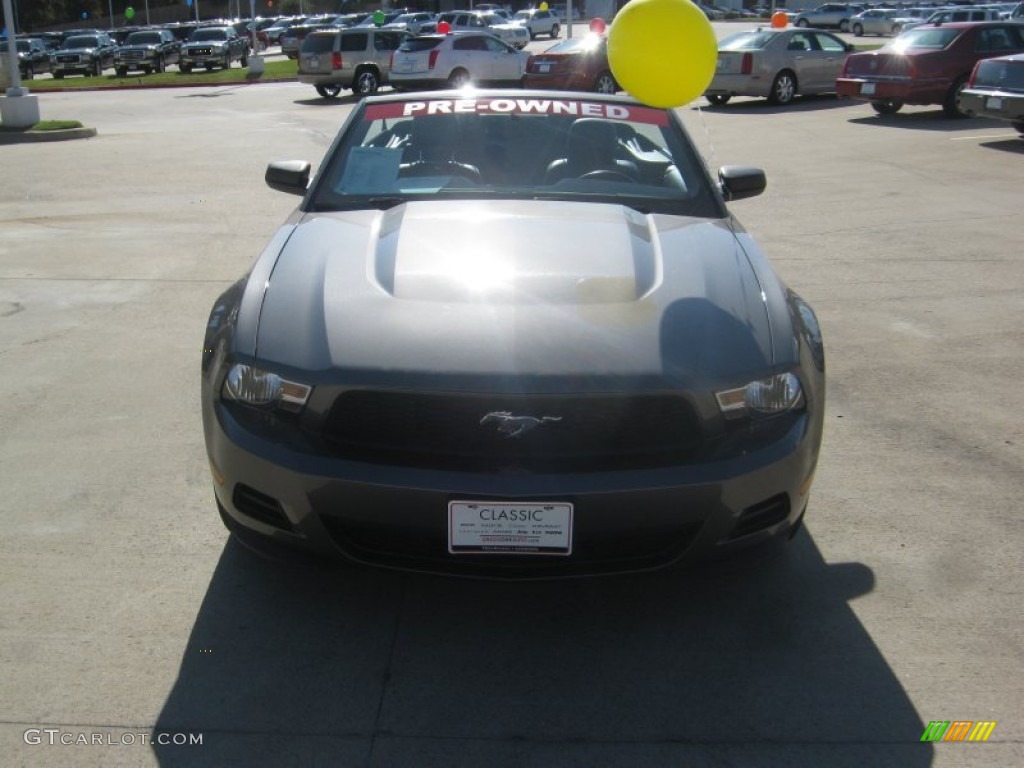 2011 Mustang V6 Premium Convertible - Sterling Gray Metallic / Charcoal Black photo #8