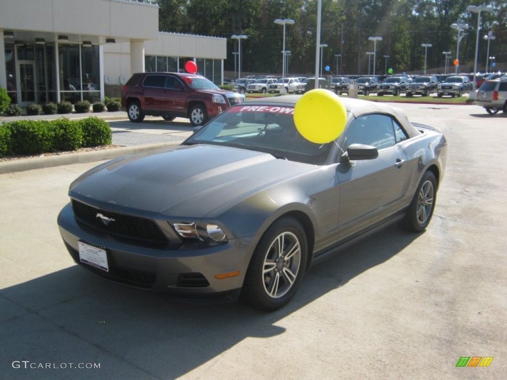 2011 Mustang V6 Premium Convertible - Sterling Gray Metallic / Charcoal Black photo #9