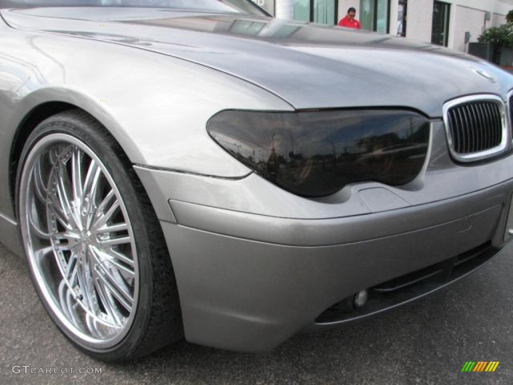 2003 7 Series 745Li Sedan - Sterling Grey Metallic / Basalt Grey/Flannel Grey photo #2