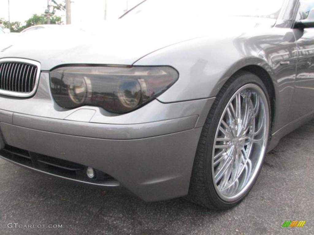 2003 7 Series 745Li Sedan - Sterling Grey Metallic / Basalt Grey/Flannel Grey photo #4