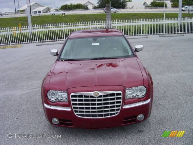 2008 300 C HEMI - Inferno Red Crystal Pearl / Dark Khaki/Light Graystone photo #8