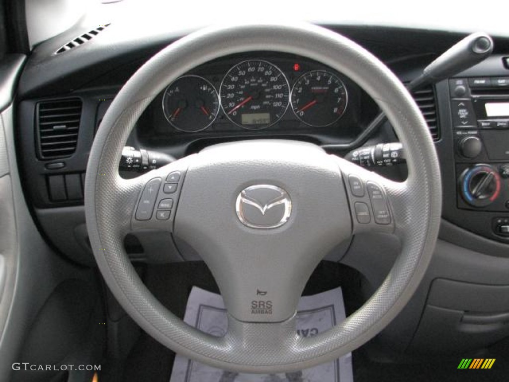 2006 Mazda MPV LX Gray Steering Wheel Photo #55545498