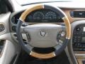 2003 Jaguar S-Type Ivory Interior Steering Wheel Photo