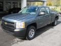 2009 Blue Granite Metallic Chevrolet Silverado 1500 Extended Cab  photo #2