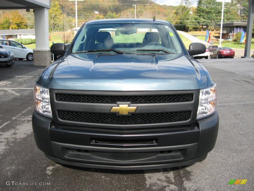 2009 Silverado 1500 Extended Cab - Blue Granite Metallic / Dark Titanium photo #3