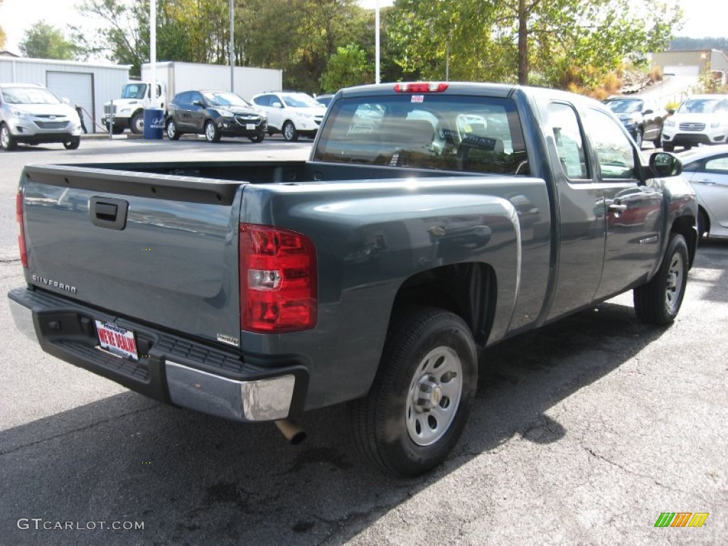 2009 Silverado 1500 Extended Cab - Blue Granite Metallic / Dark Titanium photo #6