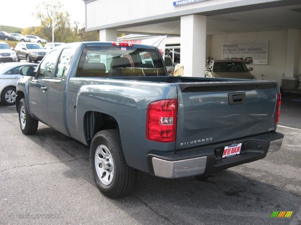 2009 Silverado 1500 Extended Cab - Blue Granite Metallic / Dark Titanium photo #8