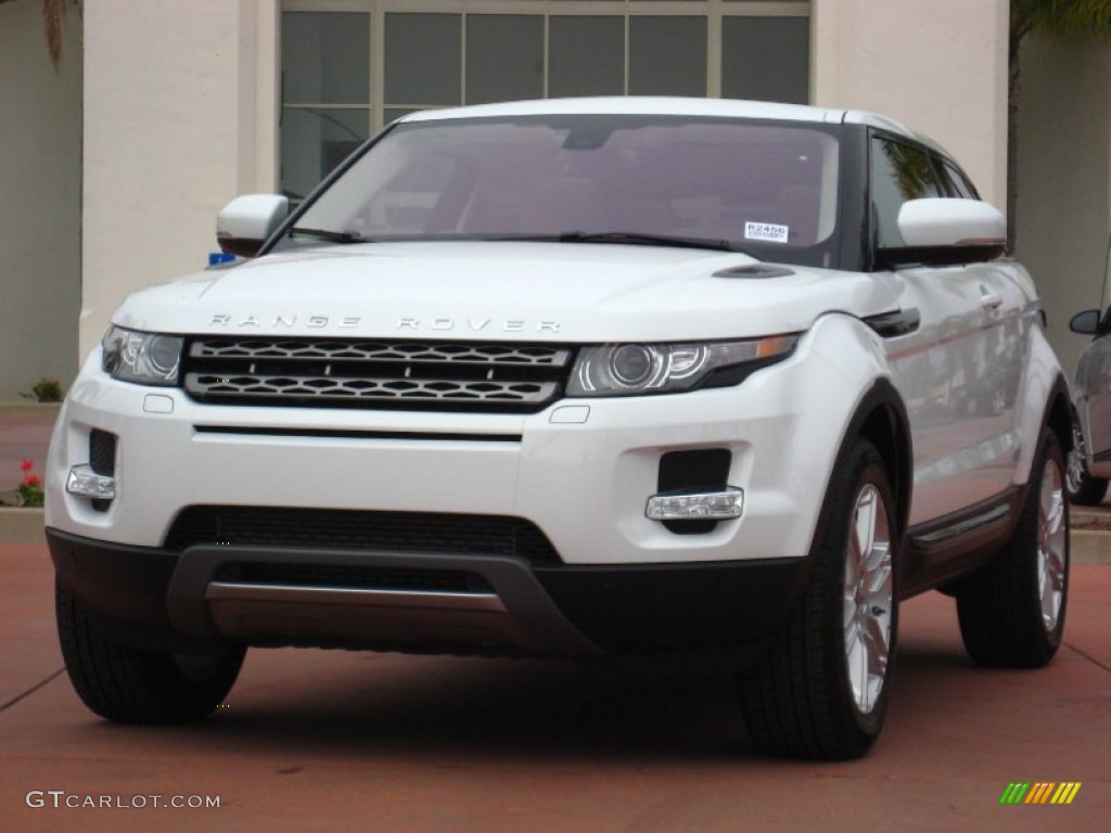 Fuji White 2012 Land Rover Range Rover Evoque Coupe Pure Exterior Photo #55546239