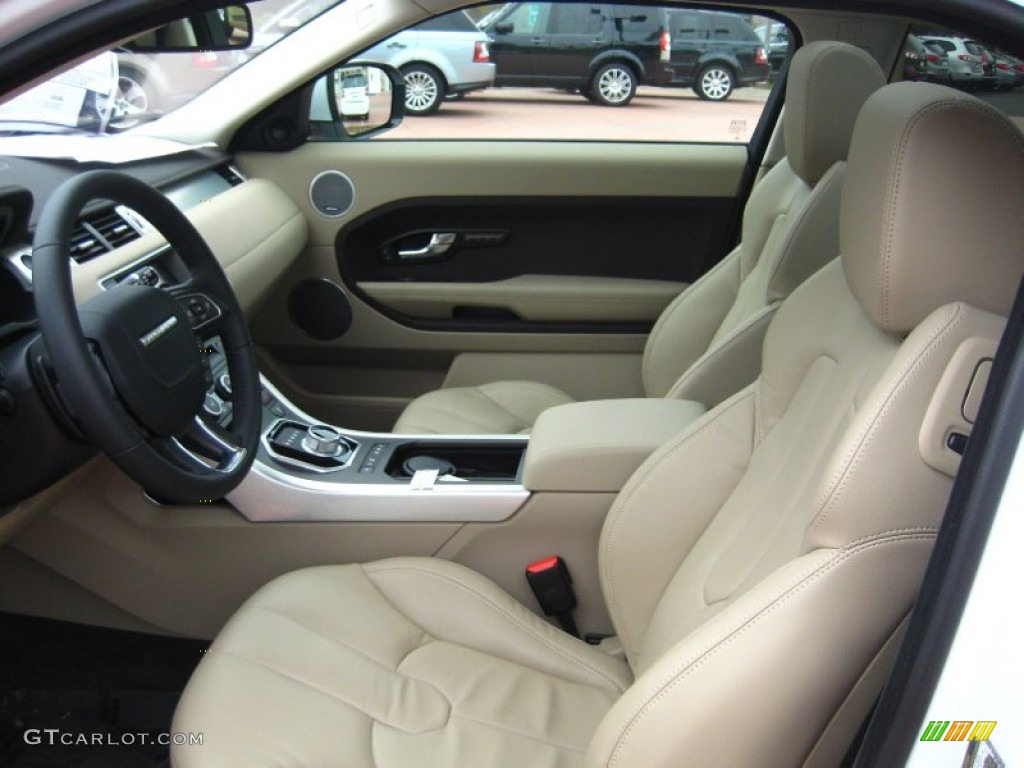 Almond/Espresso Interior 2012 Land Rover Range Rover Evoque Coupe Pure Photo #55546293