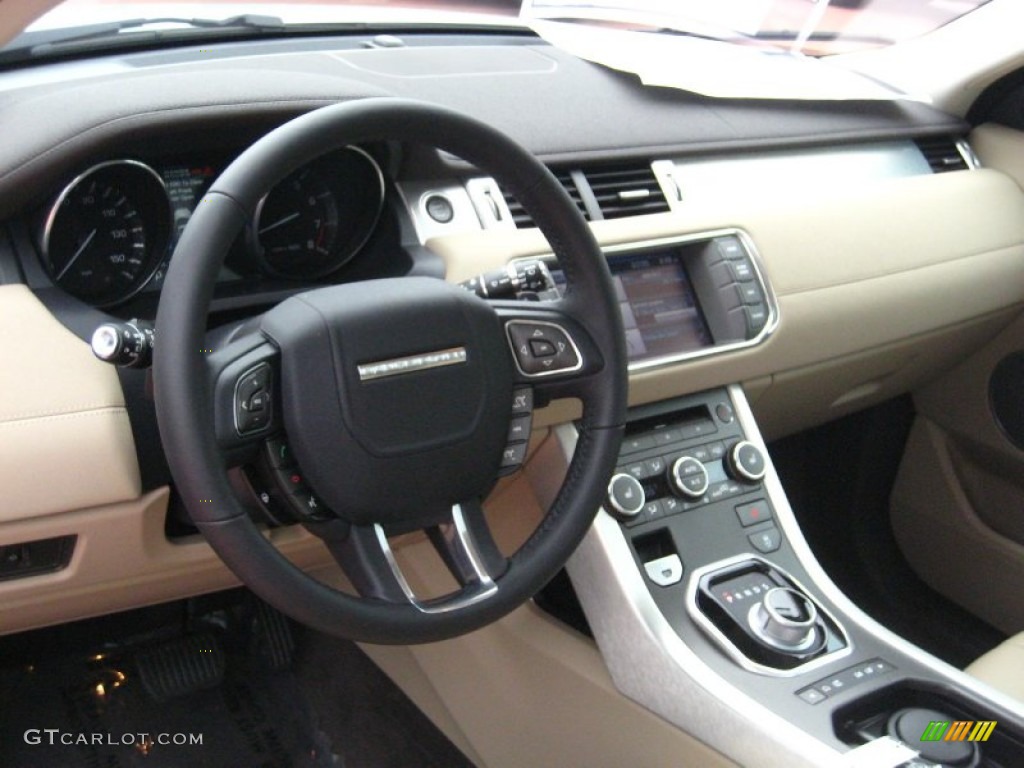 2012 Land Rover Range Rover Evoque Coupe Pure Almond/Espresso Dashboard Photo #55546311