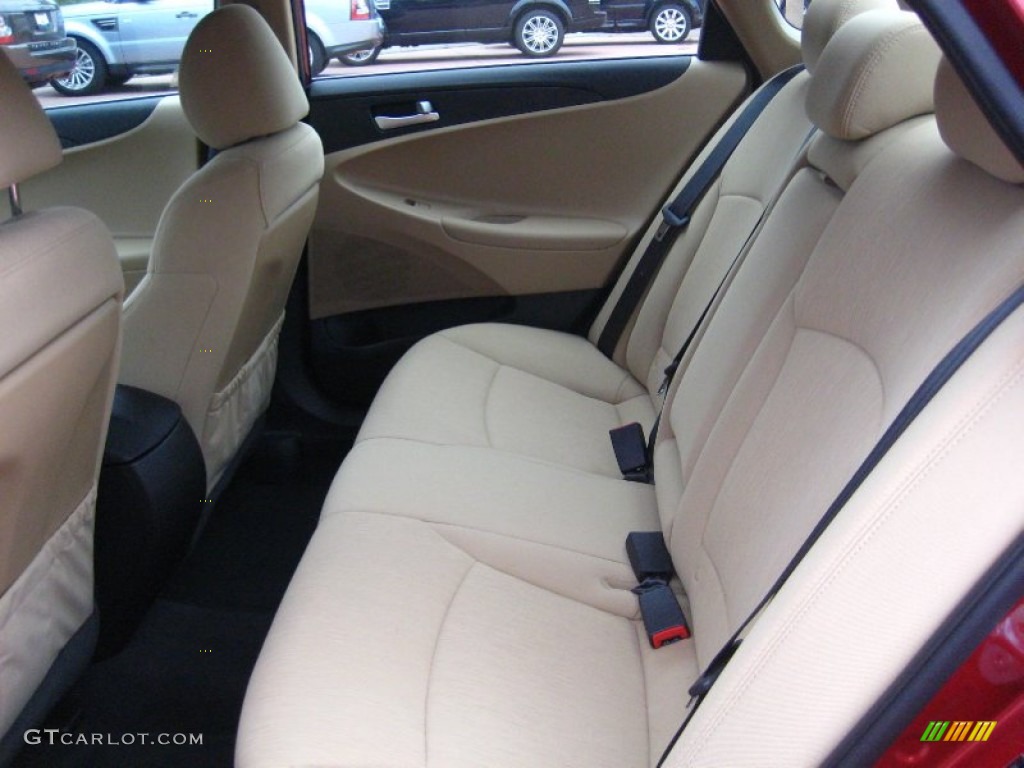 2012 Sonata GLS - Sparkling Ruby Red / Camel photo #4