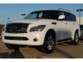 2012 Moonlight White Infiniti QX 56  photo #1