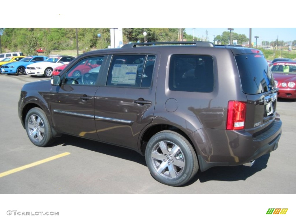 Dark Amber Metallic 2012 Honda Pilot Touring Exterior Photo #55548123