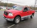 2004 Bright Red Ford F150 XLT SuperCab 4x4  photo #4