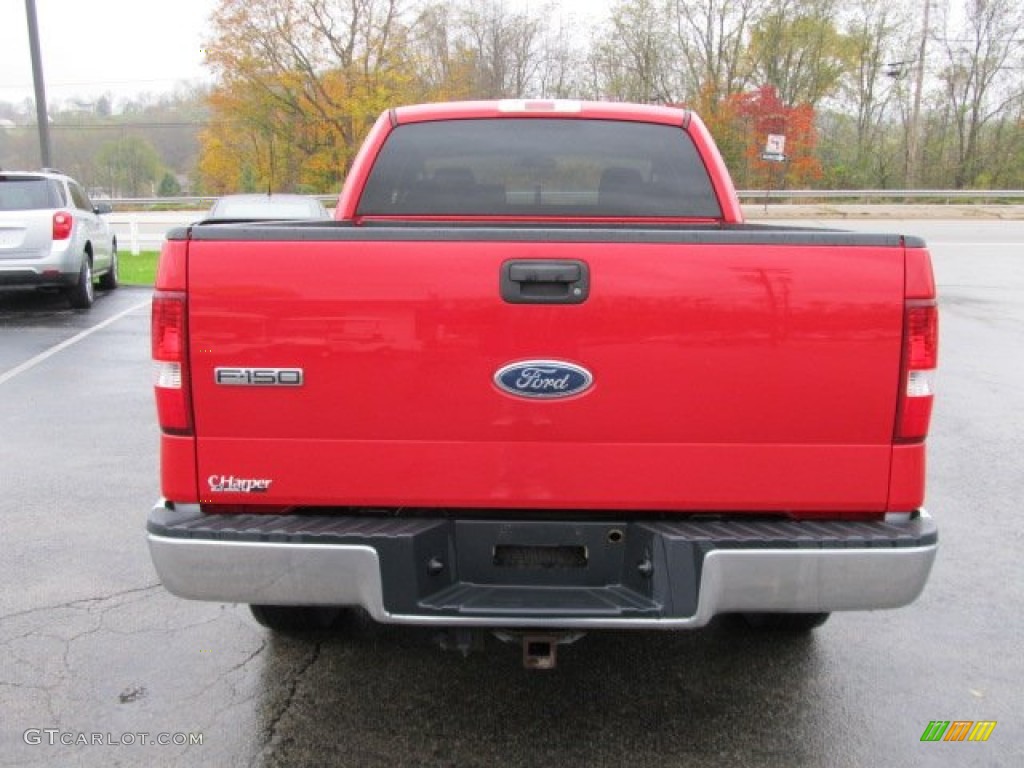 2004 F150 XLT SuperCab 4x4 - Bright Red / Medium/Dark Flint photo #9