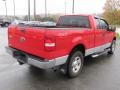 2004 Bright Red Ford F150 XLT SuperCab 4x4  photo #10