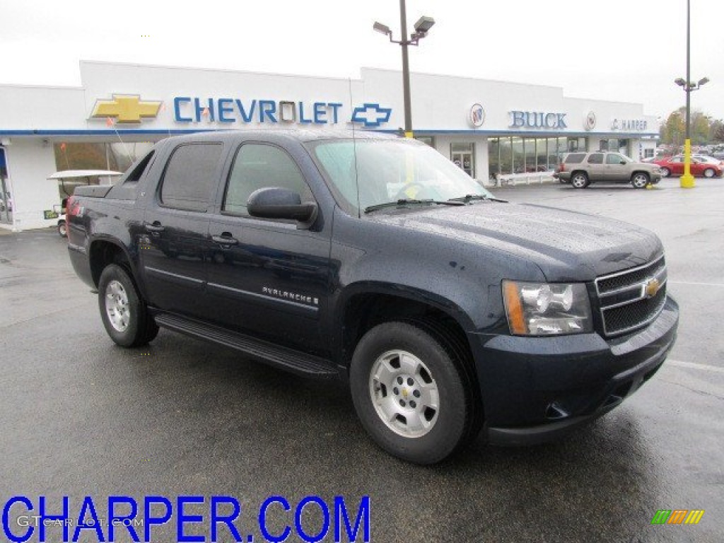 2008 Avalanche LT 4x4 - Dark Blue Metallic / Ebony photo #1