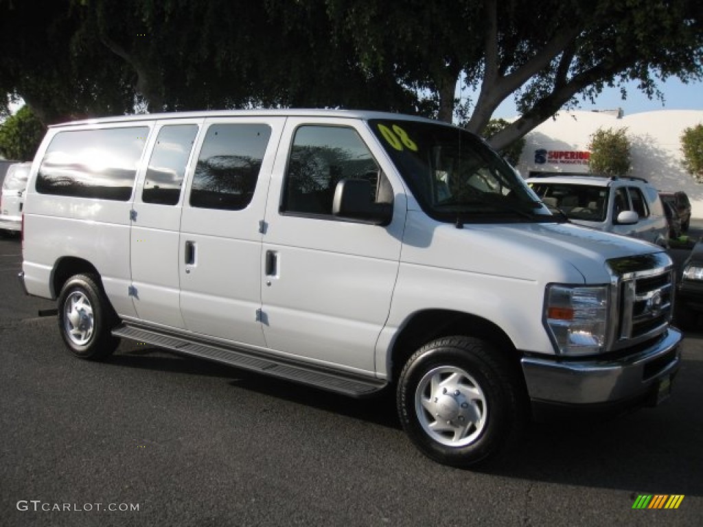 2008 E Series Van E150 Passenger - Oxford White / Medium Flint photo #1