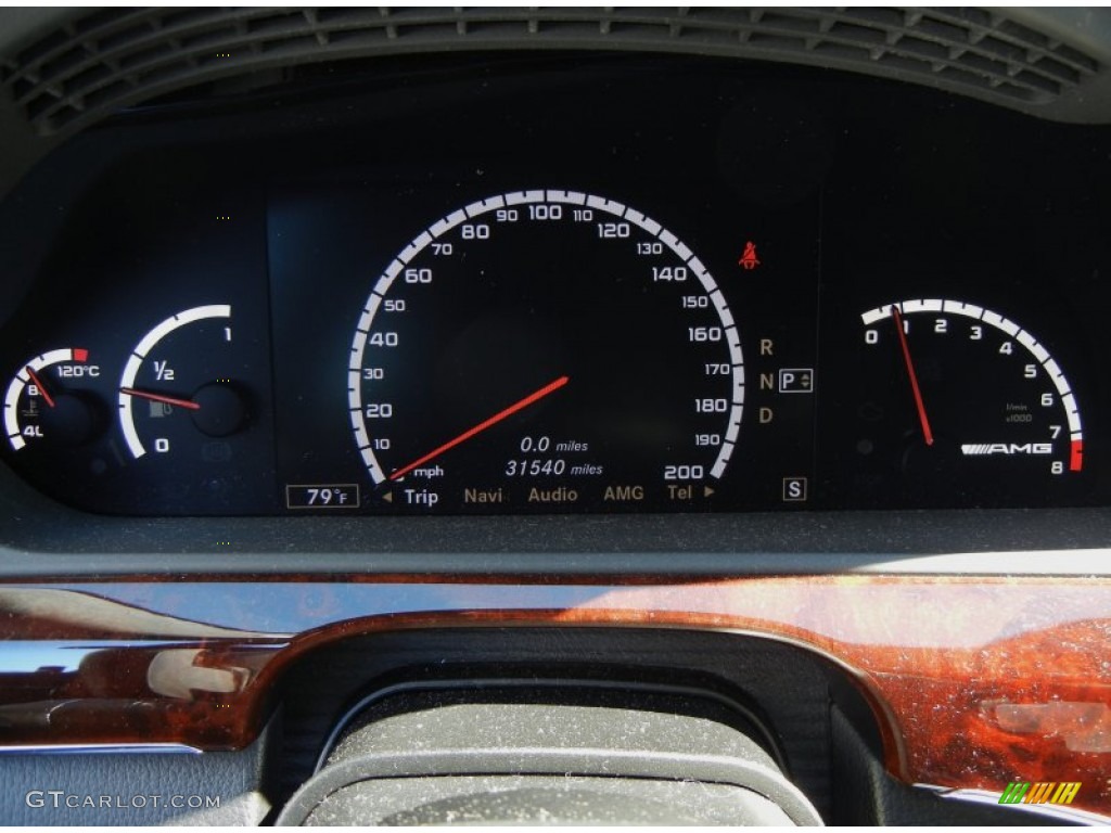 2008 Mercedes-Benz S 63 AMG Sedan Gauges Photo #55550727