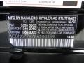 040: Black 2008 Mercedes-Benz S 63 AMG Sedan Color Code