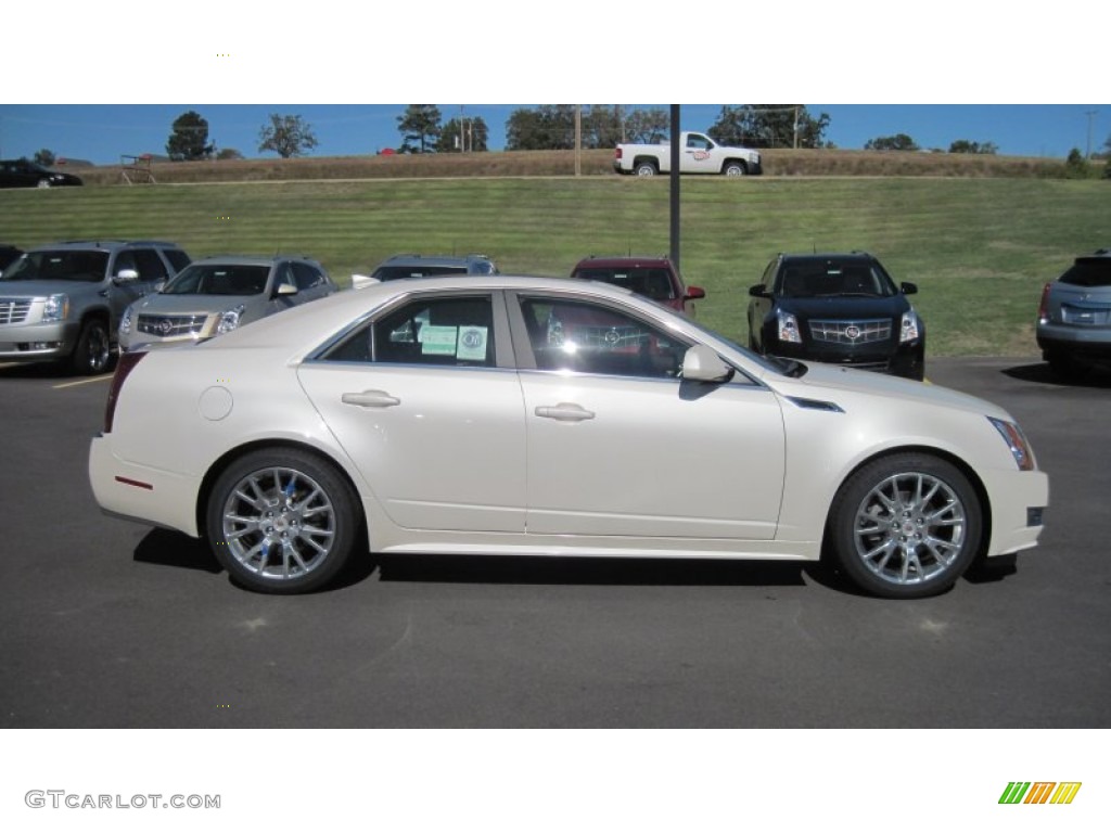 White Diamond Tricoat 2012 Cadillac CTS 3.6 Sedan Exterior Photo #55551822