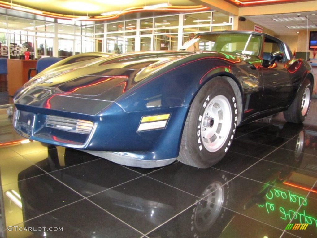 1981 Corvette Coupe - Dark Blue Metallic / Dark Blue photo #1